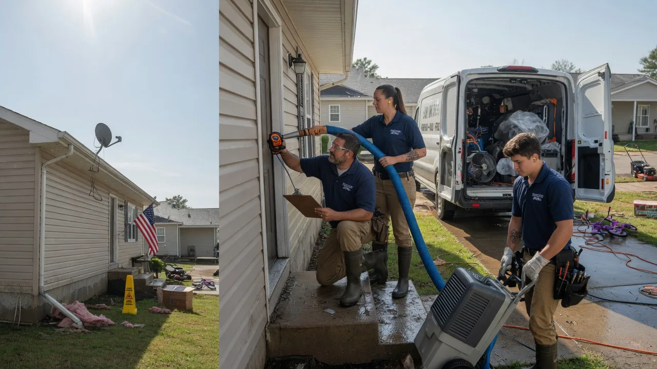 Ceiling Water Damage Restoration in Wadesville, IN near me